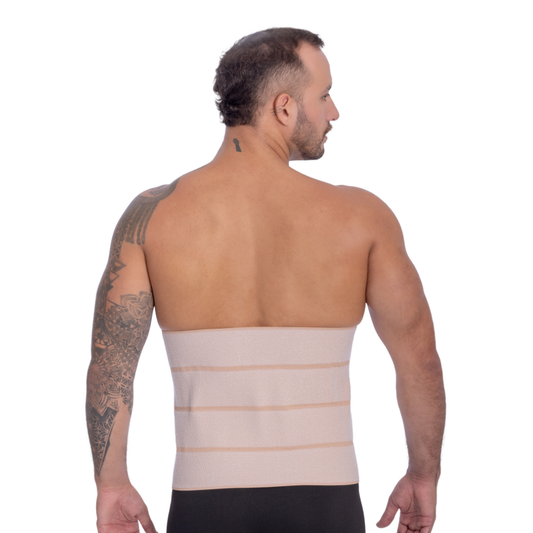 Faixa elástica abdominal c/ velcro 4 ou 5 gomos - Corpo Pele