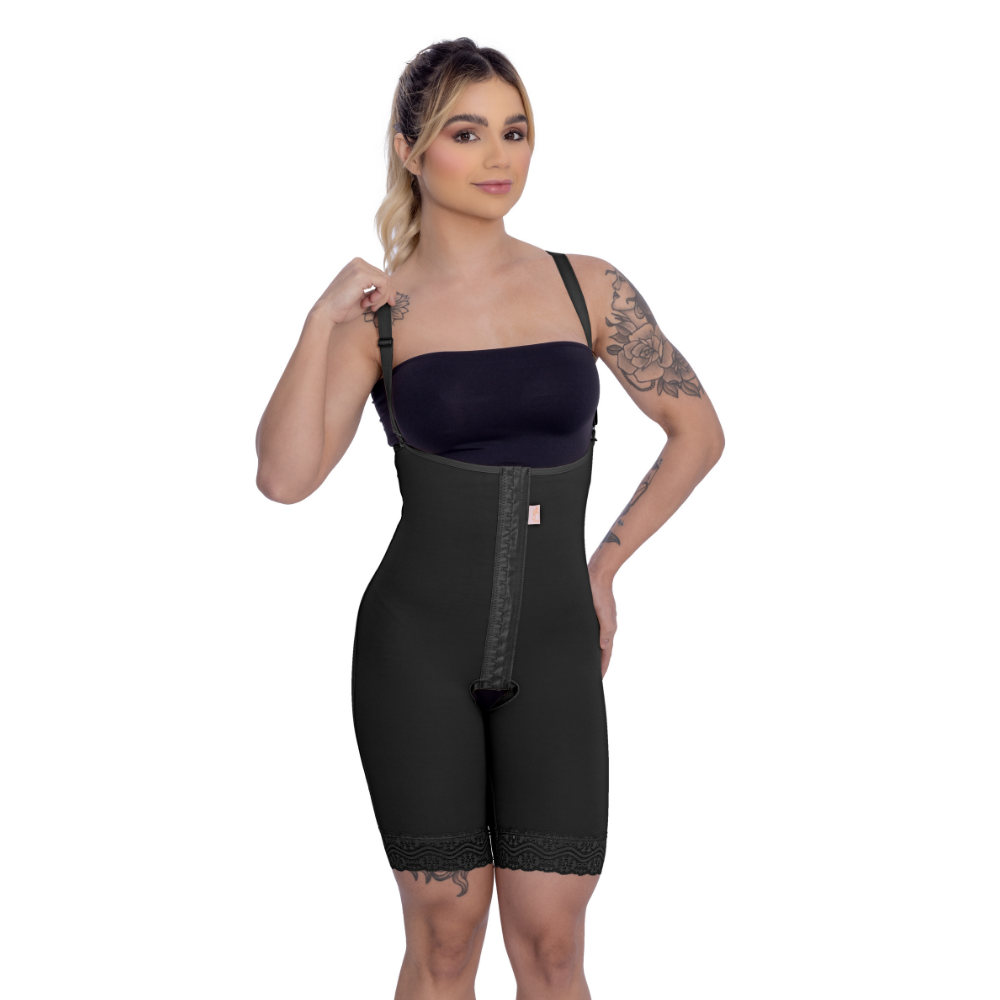 Bermuda Modeladora cintura alta perna 1/2 coxa ab frontal