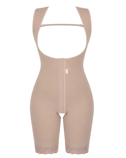 Modelador Feminino Sem Busto 1/2 Coxa Abertura Frontal