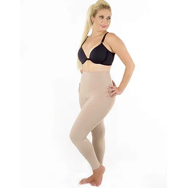 Calça Modeladora Feminina Com Cós Duplo Até o Tornozelo