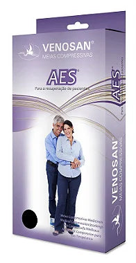 Kit Meia 7/8 Anti Trombose AES Venosan + Kit Placa Trio - Corpo Pele