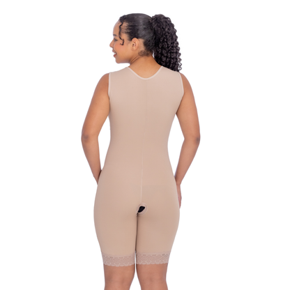 Kit De 2 Modeladores Com Busto 1/2 Coxa Alça Larga - Corpo Pele