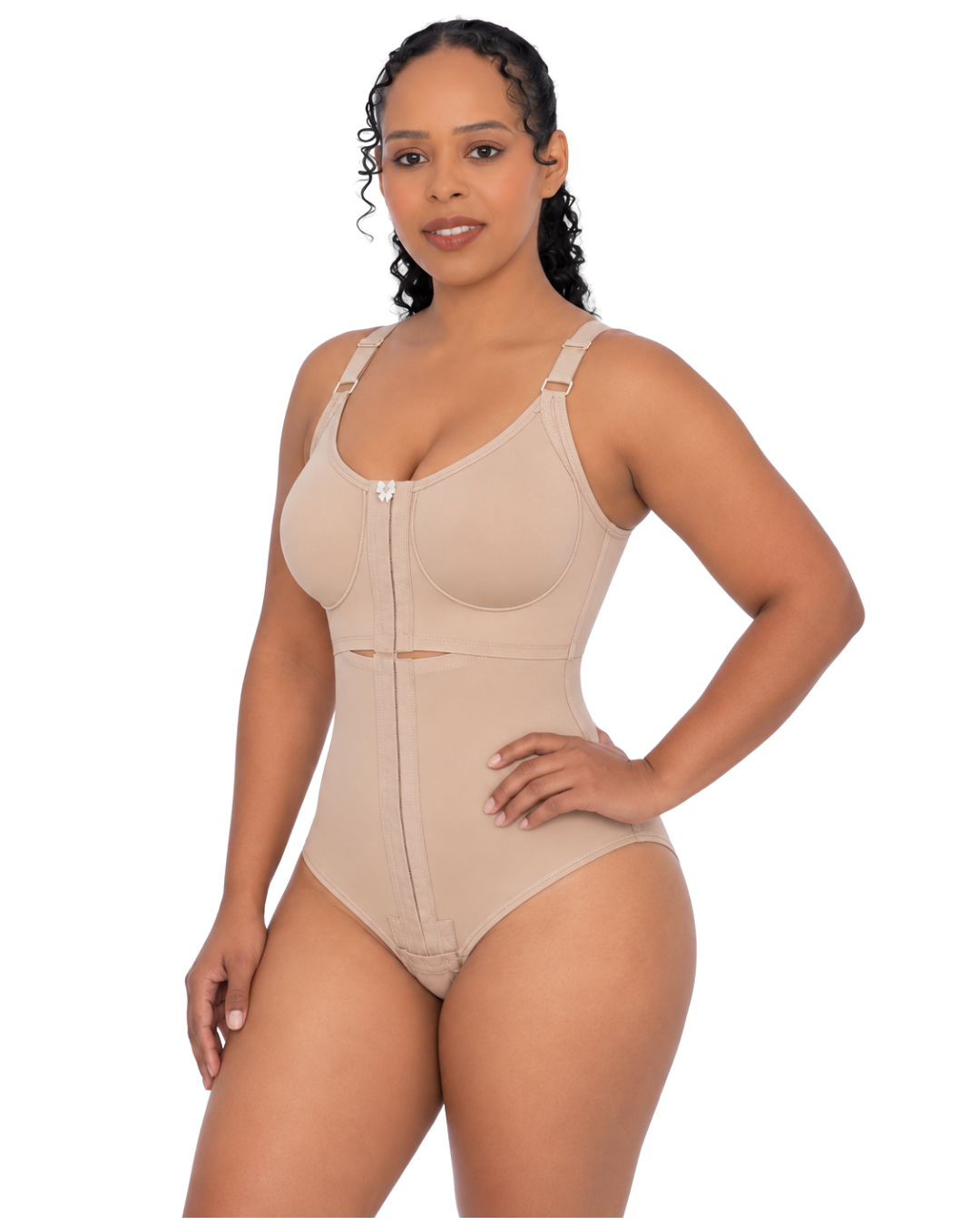 Modelador Feminino Body BiPartido Alça Fina