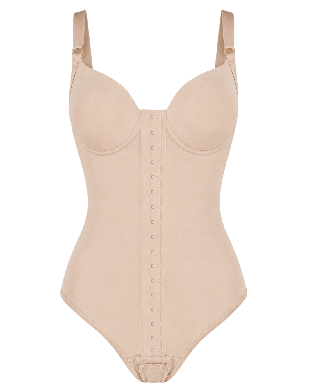 Modelador Feminino Body Com Bojo Sem Pernas Com Colchetes