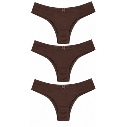Calcinha Feminina Simples - KIT Com 3