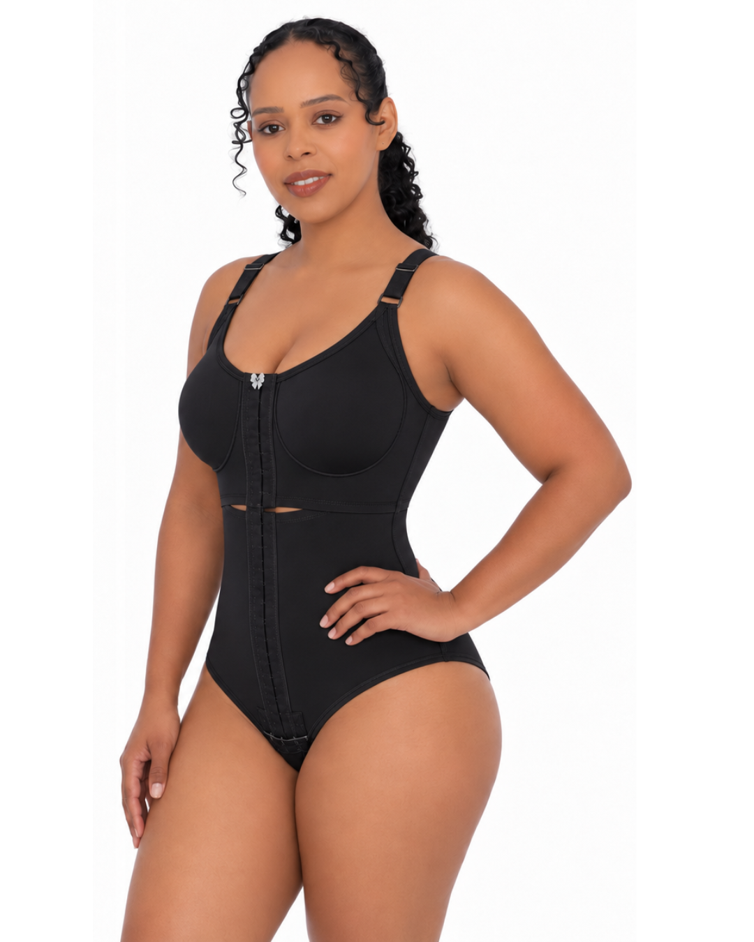 Modelador Feminino Body BiPartido Alça Fina