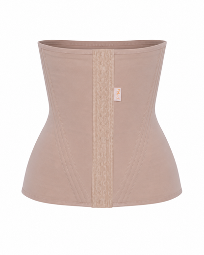 Faixa Feminina Abdominal Com 20 Barbatanas e Colchetes