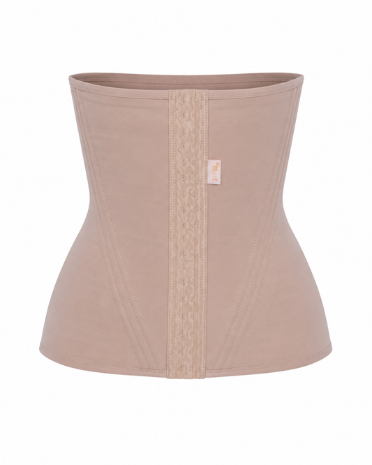 Faixa Feminina Abdominal Com 20 Barbatanas e Colchetes