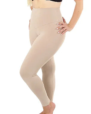 Calça Modeladora Feminina Com Cós Duplo Até o Tornozelo