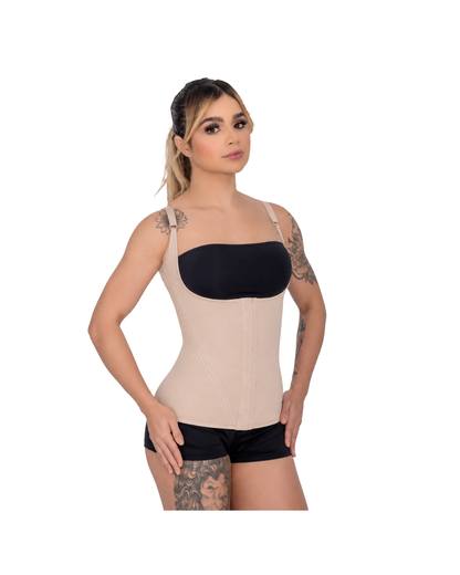 Modelador Feminino De Cintura C/ Alça S/ busto 16 Barbatana
