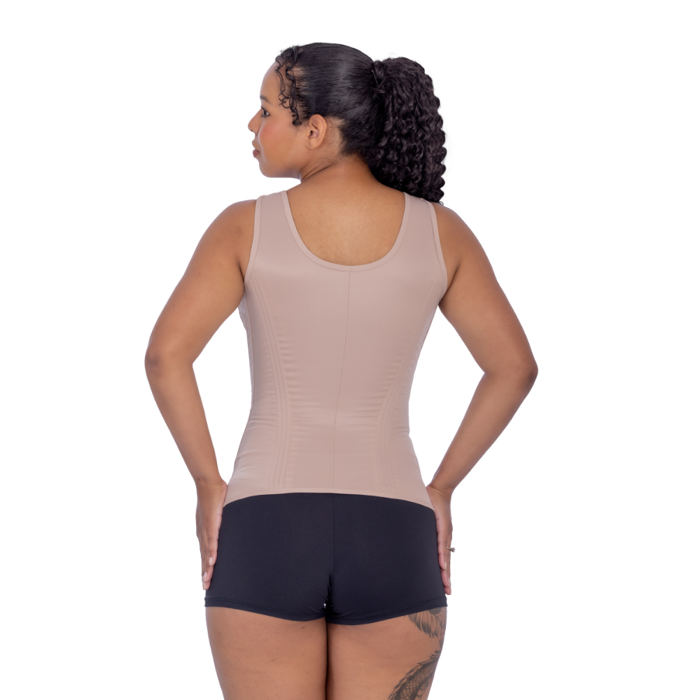 Corpete Feminino Alça Larga Com Colchete e 16 Barbatanas