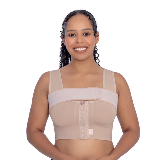 Sutiã com Colchetes Alça Regata - Faixa De Mama Embutida