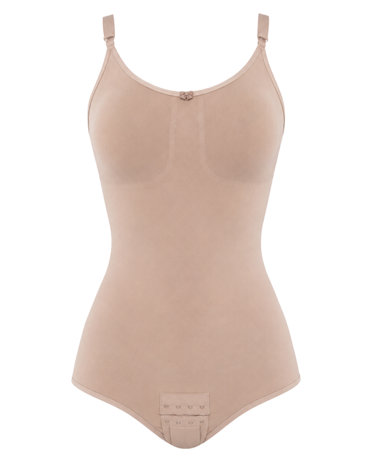 Body Modelador Feminino Com Busto e Alça Fina