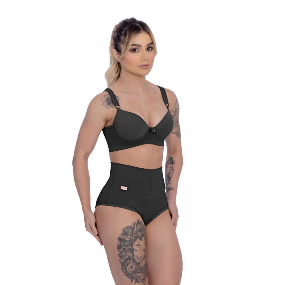 Calcinha de Modelagem Feminina Cós Médio Duplo