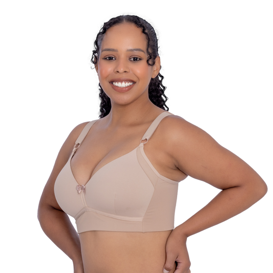 Sutiã Com Bojo Maleável Sem Aro Lateral Mais Alta Corpo Pele