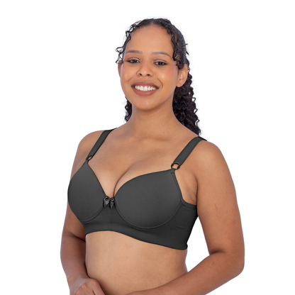 Sutiã Feminino Com Bojo Aro e Colchete Nas Costas