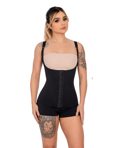 Modelador Feminino De Cintura C/ Alça S/ busto 16 Barbatana