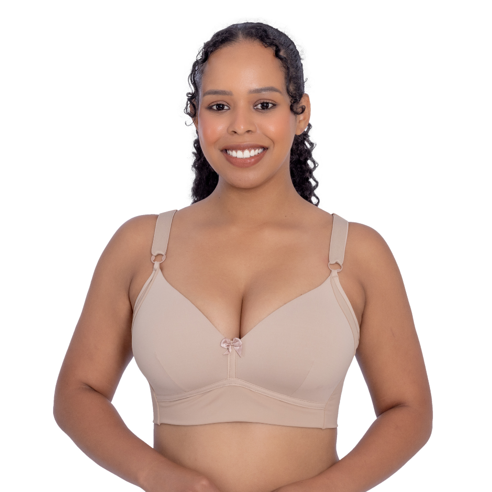 Sutiã Com Bojo Maleável Sem Aro Lateral Mais Alta Corpo Pele