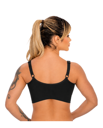 Sutiã Feminino Cirúrgico Com Colchete Frontal e Alça Fina