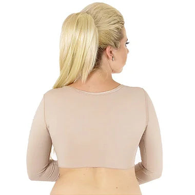 Colete Feminino Compressivo Mangas 3/4 Sem Busto