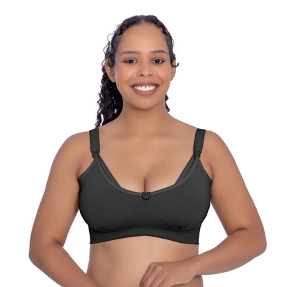 Sutiã Feminino Amamentação Busto Drapeado Suporte em V
