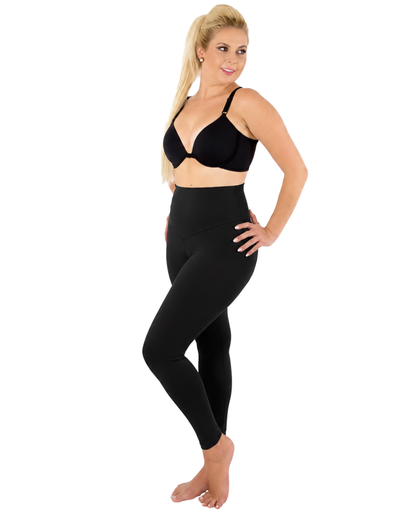 Calça Modeladora Feminina Com Cós Duplo Até o Tornozelo