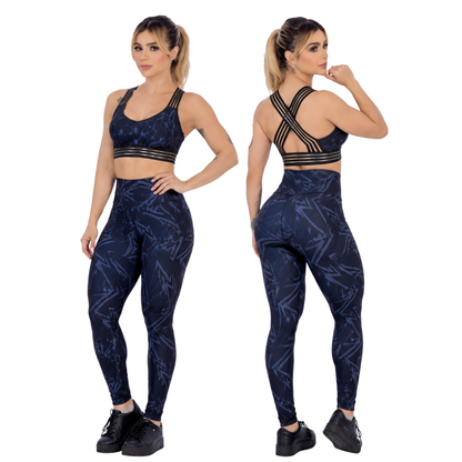 Calça Legging Estampada E-Sport - Corpo Pele
