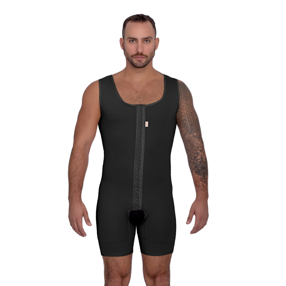 Modelador Masculino perna 1/2 coxa abertura frontal