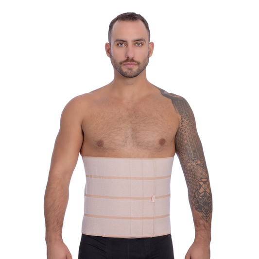 Faixa elástica abdominal c/ velcro 4 ou 5 gomos - Corpo Pele
