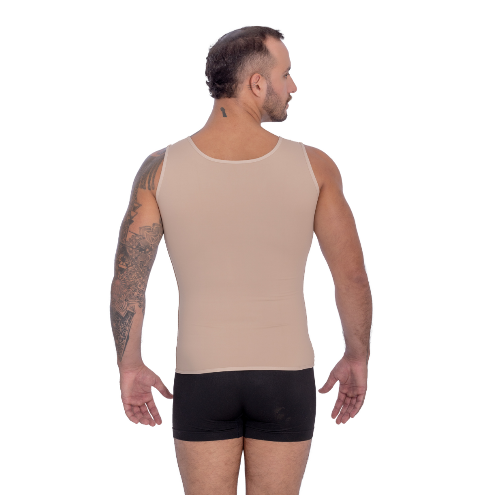 Corretor postural masculino com abertura frontal -Corpo Pele